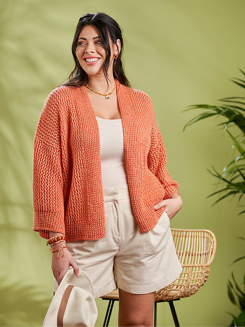 Allegra Bamboo Stitch Border Lace Jacket