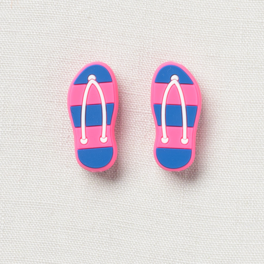 Fox & Pine Stitch Stoppers, Pink Flip Flops