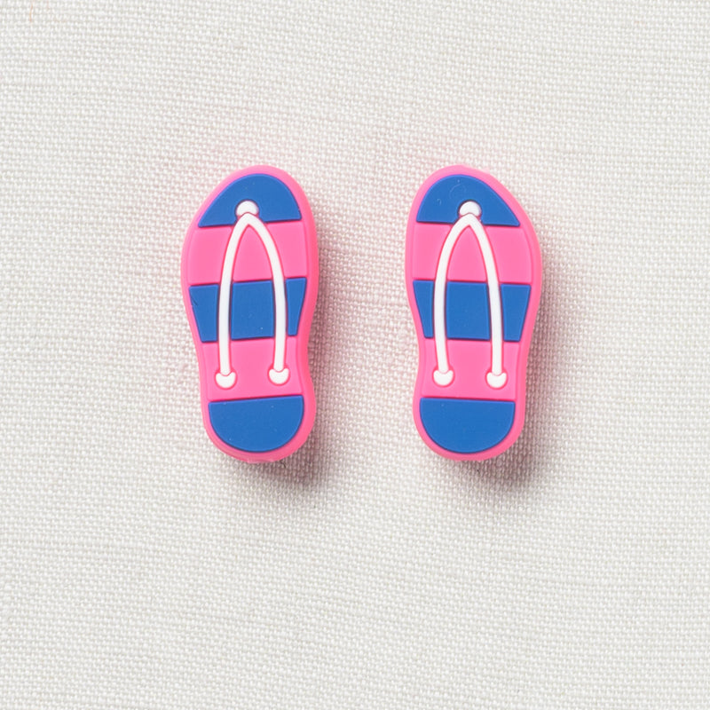 Fox & Pine Stitch Stoppers, Pink Flip Flops