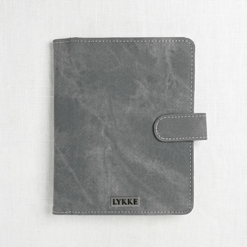 Lykke Driftwood 6" Double Point Needle Set, US 0-5, Grey Denim Case