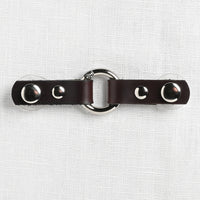 JUL Designs Cordoba Tiny Round Ring Closure, Espresso w/ Nickel Hardware