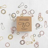 Cocoknits Precious Metal Stitch Markers, Assorted Gold, Silver, Copper