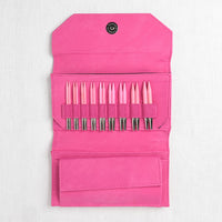 Lykke Blush 3.5" Interchangeable Circular Needle Set, Fuchsia Denim Case