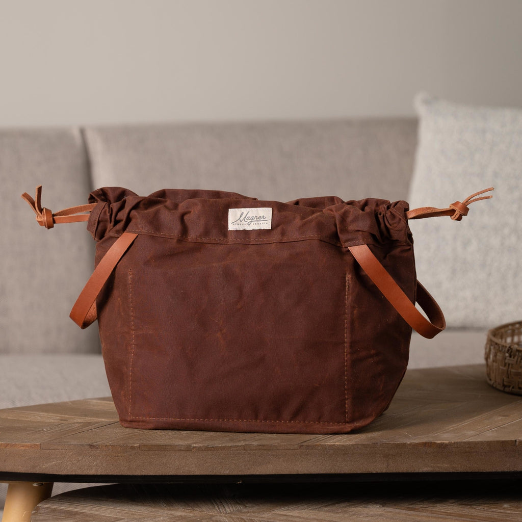 Magner Knitty Gritty Original Project Bag Saddle Brown