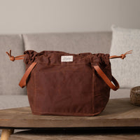Magner Knitty Gritty Original Project Bag Saddle Brown