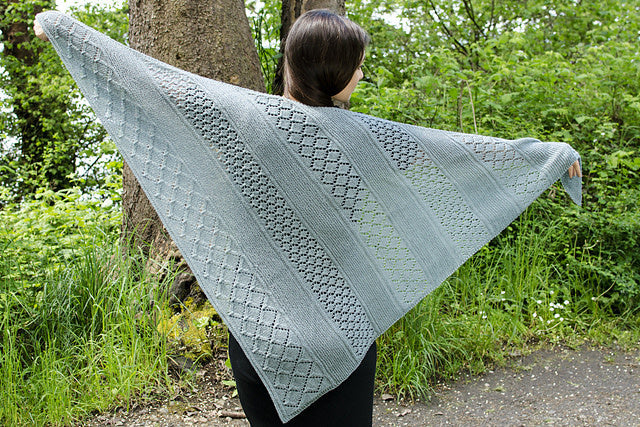 Lattice Sampler Shawl