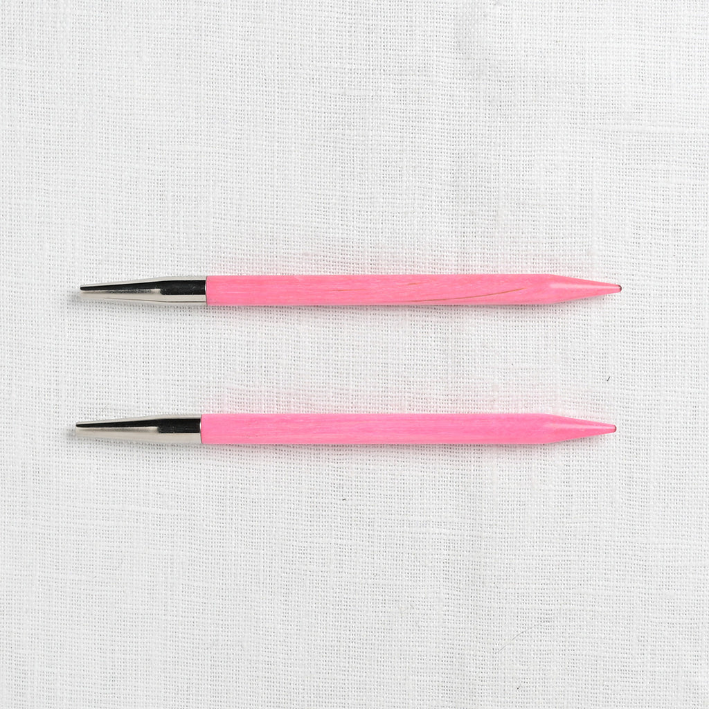 Lykke Blush 5" Interchangeable Circular Needle Set, Fuchsia Denim Case