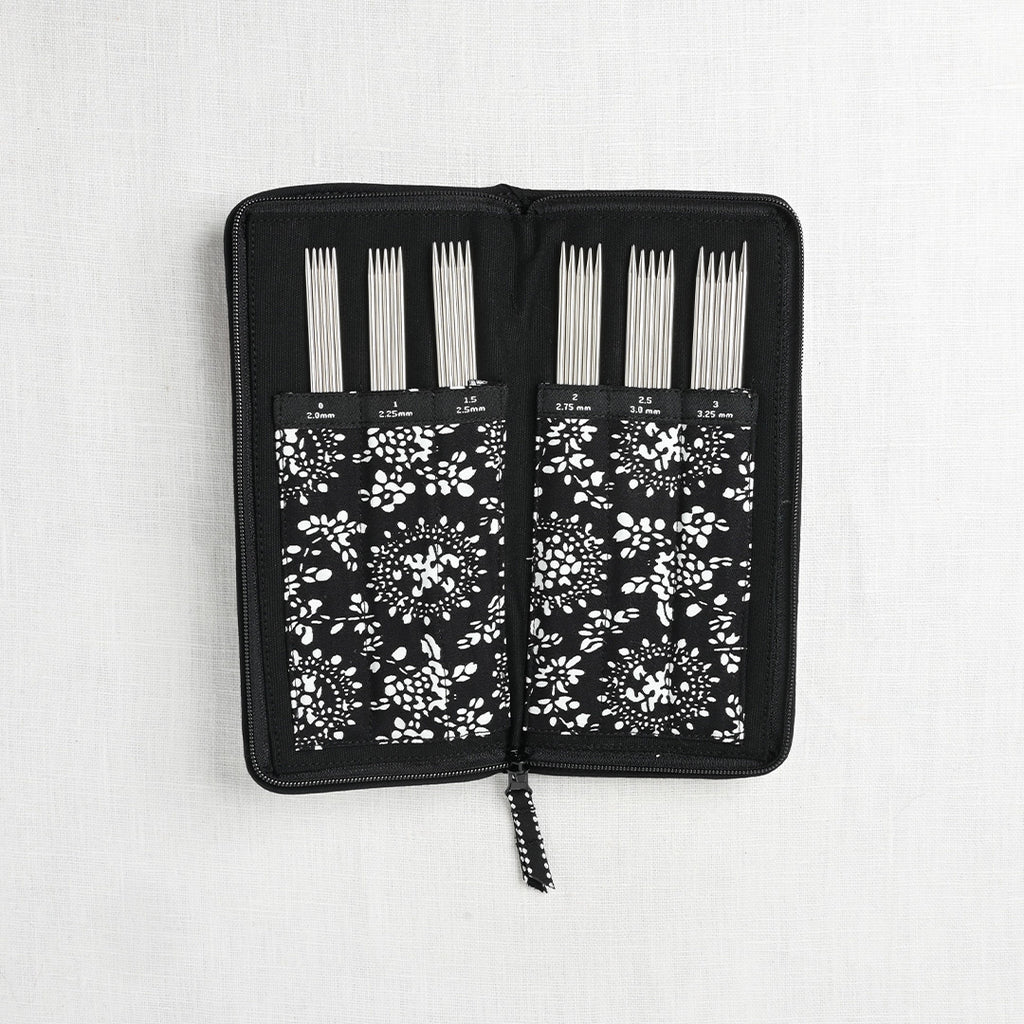 ChiaoGoo Stainless Steel Sock Double Point Needle Set, 6" (15cm)