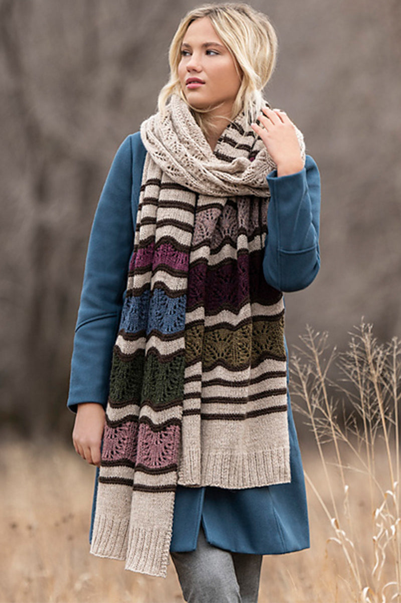 Blue Sky Fibers Monticello Wrap by Crystal Hiatt