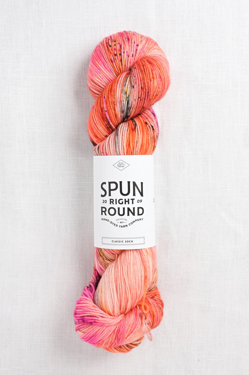 Spun Right Round Mohair Silk Lace Coral Pop