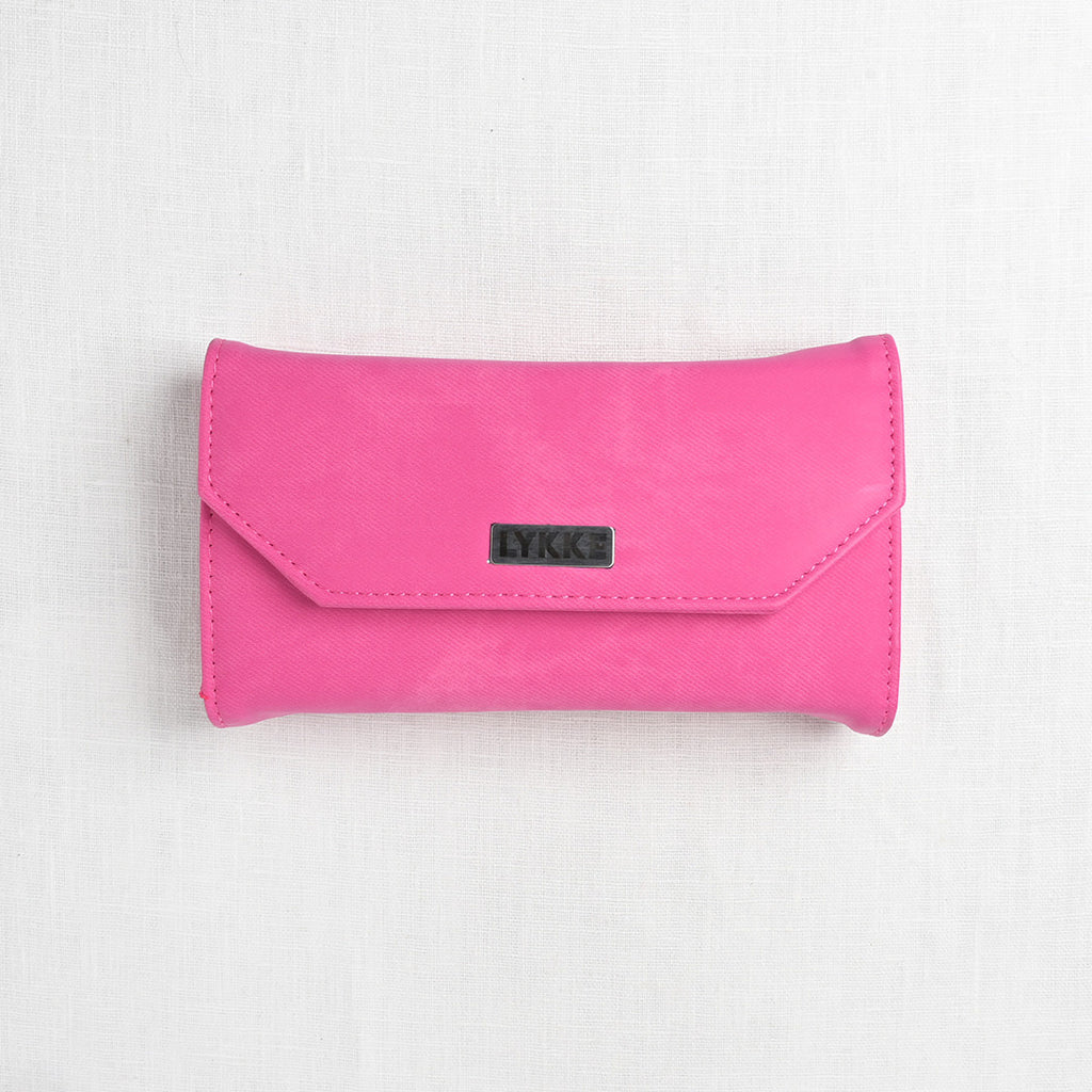 Lykke Blush 3.5" Interchangeable Circular Needle Set, Fuchsia Denim Case