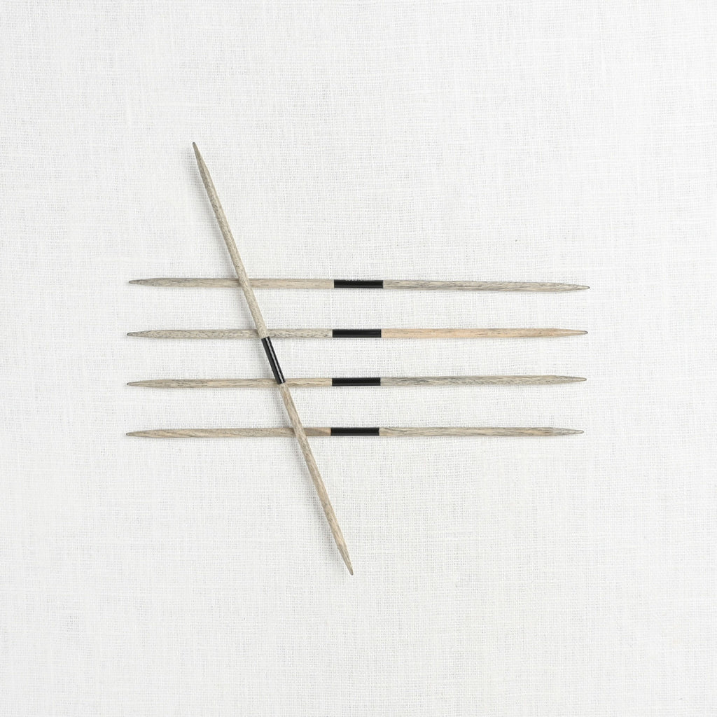 Lykke Driftwood 6" Double Point Needle Set, US 0-5, Grey Denim Case