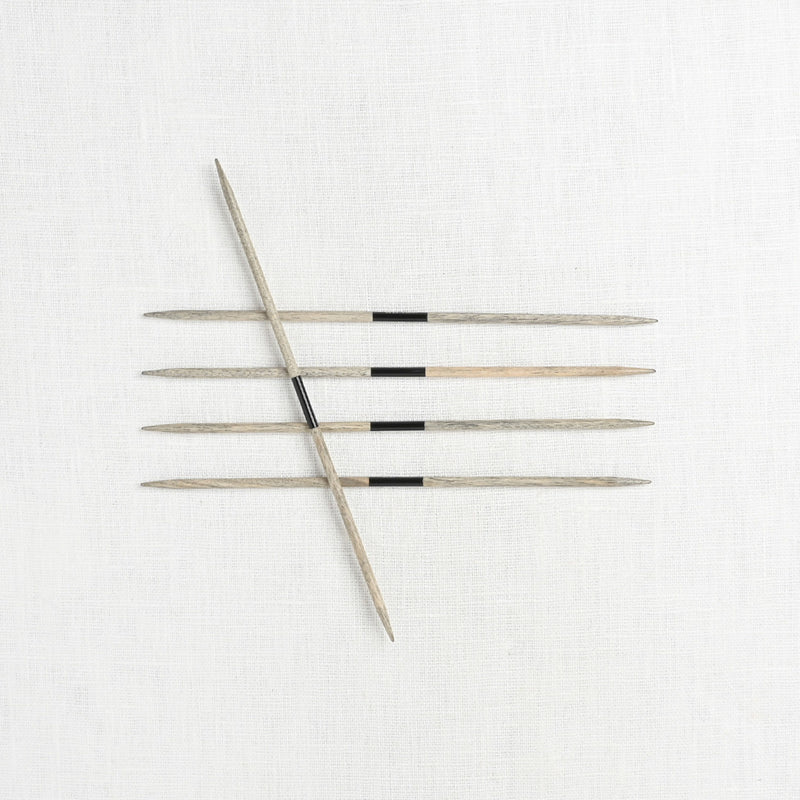 Lykke Driftwood 6" Double Point Needle Set, US 0-5, Grey Denim Case