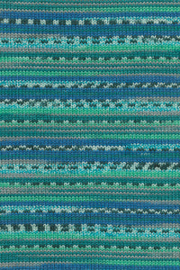 Lang Yarns Merino 200 Bebe Color 373 Teal Colorwork Print swatch