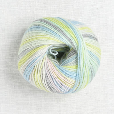 lang yarns merino 200 bebe color 452 lime stripe