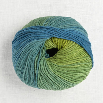 lang yarns merino plus color 44 lime petrol